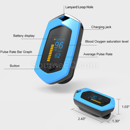 USB充電式指夾式血氧儀
