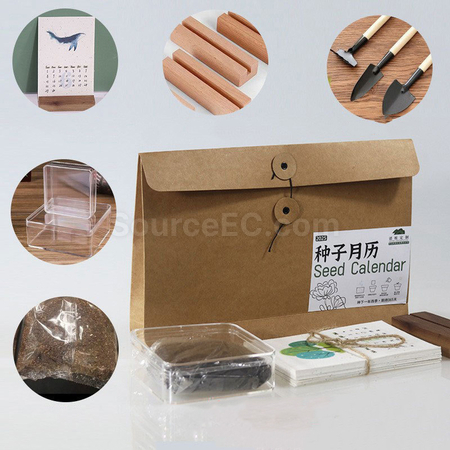 禮品訂造種子紙月曆紀念品