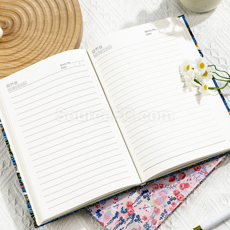 禮品訂造A5布藝碎花筆記本紀念品