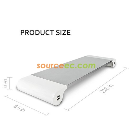 USB電源雙插多用螢幕架