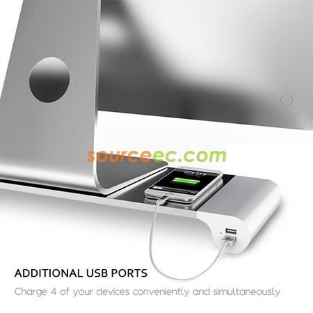 USB電源雙插多用螢幕架